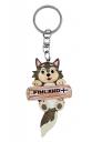 Souvenirs : Keyrings - Wooden Keyring Husky